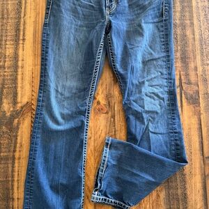 BKE Women's Boot Cut Jeans in Deep Blue